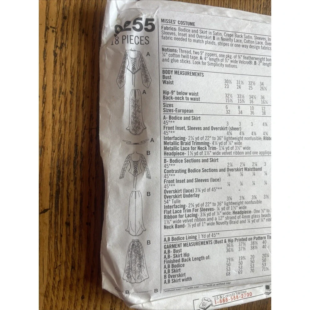 Simplicity uncut pattern