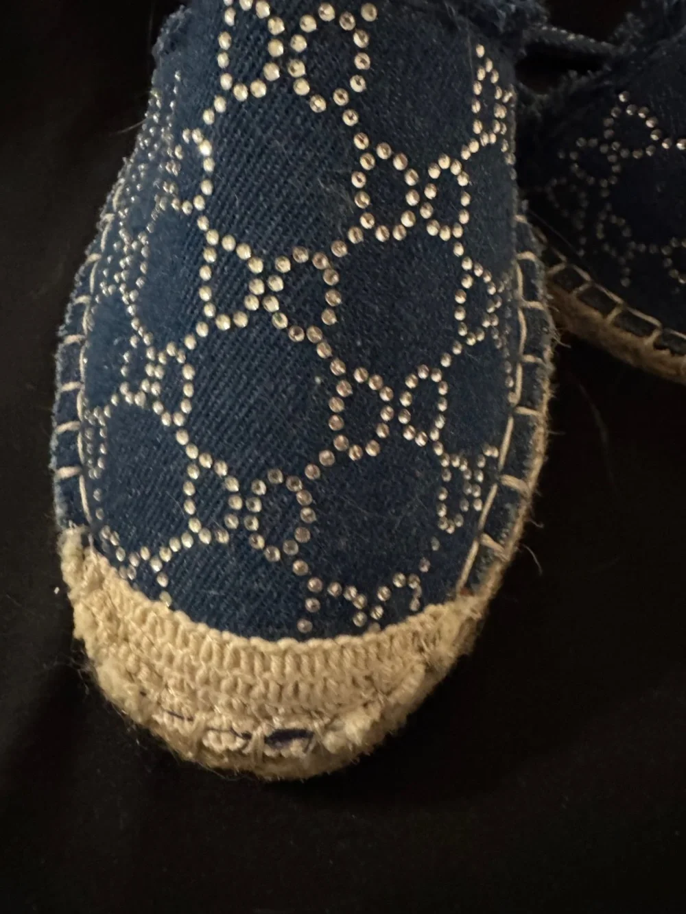 N/A denim rhinestone