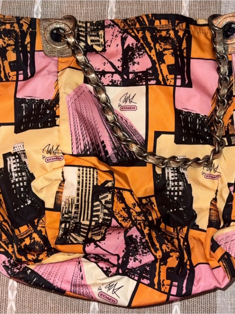 Coach tote bold