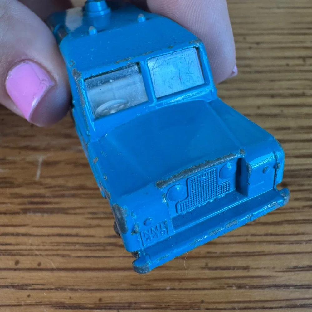 Vintage Matchbox Series No 12 Land Rover Safari Lesney Made in England Blue‎