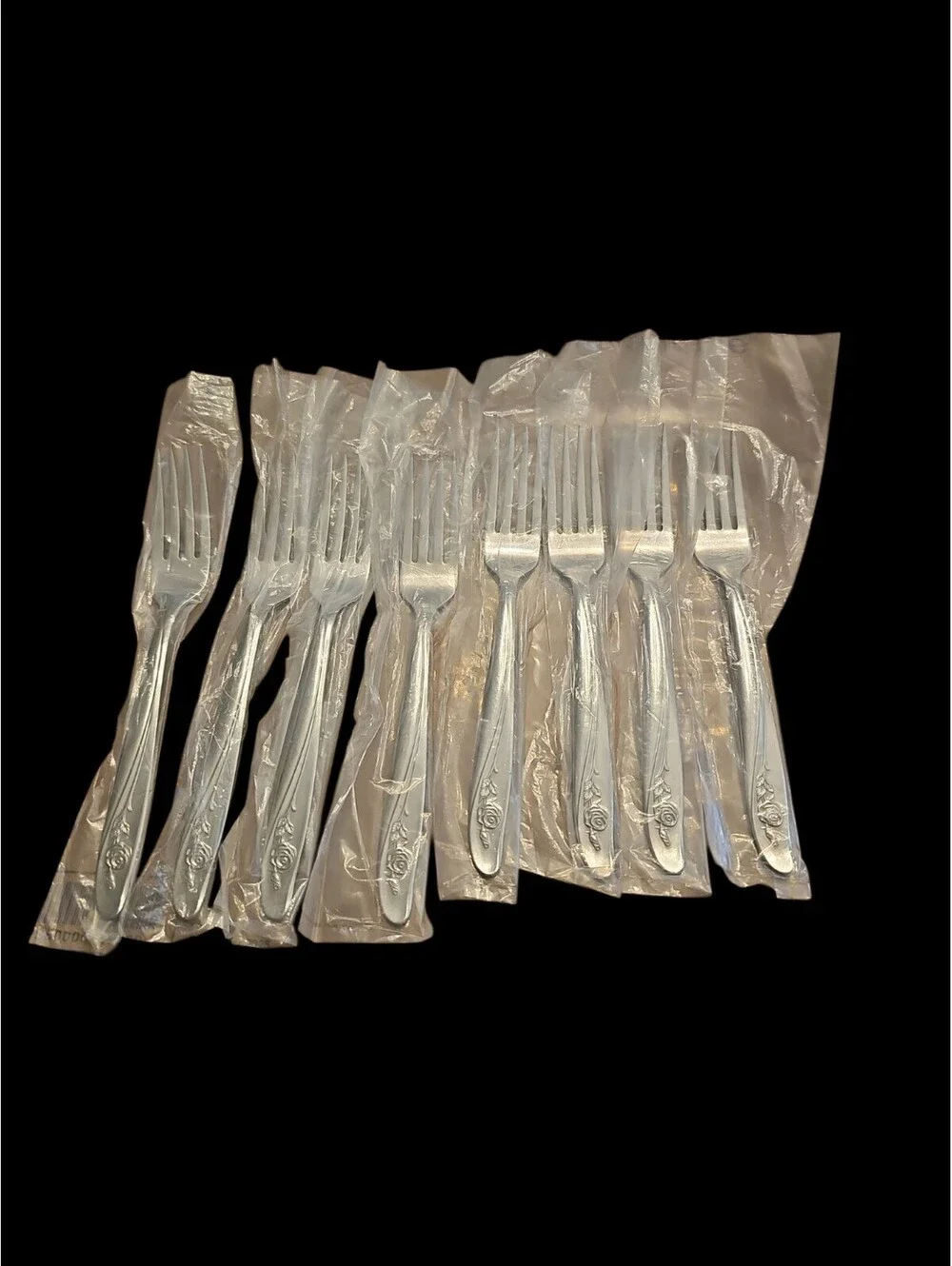 VTG Oneida Custom Stainless Flatware Roseanne Glossy Lot of  DINNER FORKS NEW