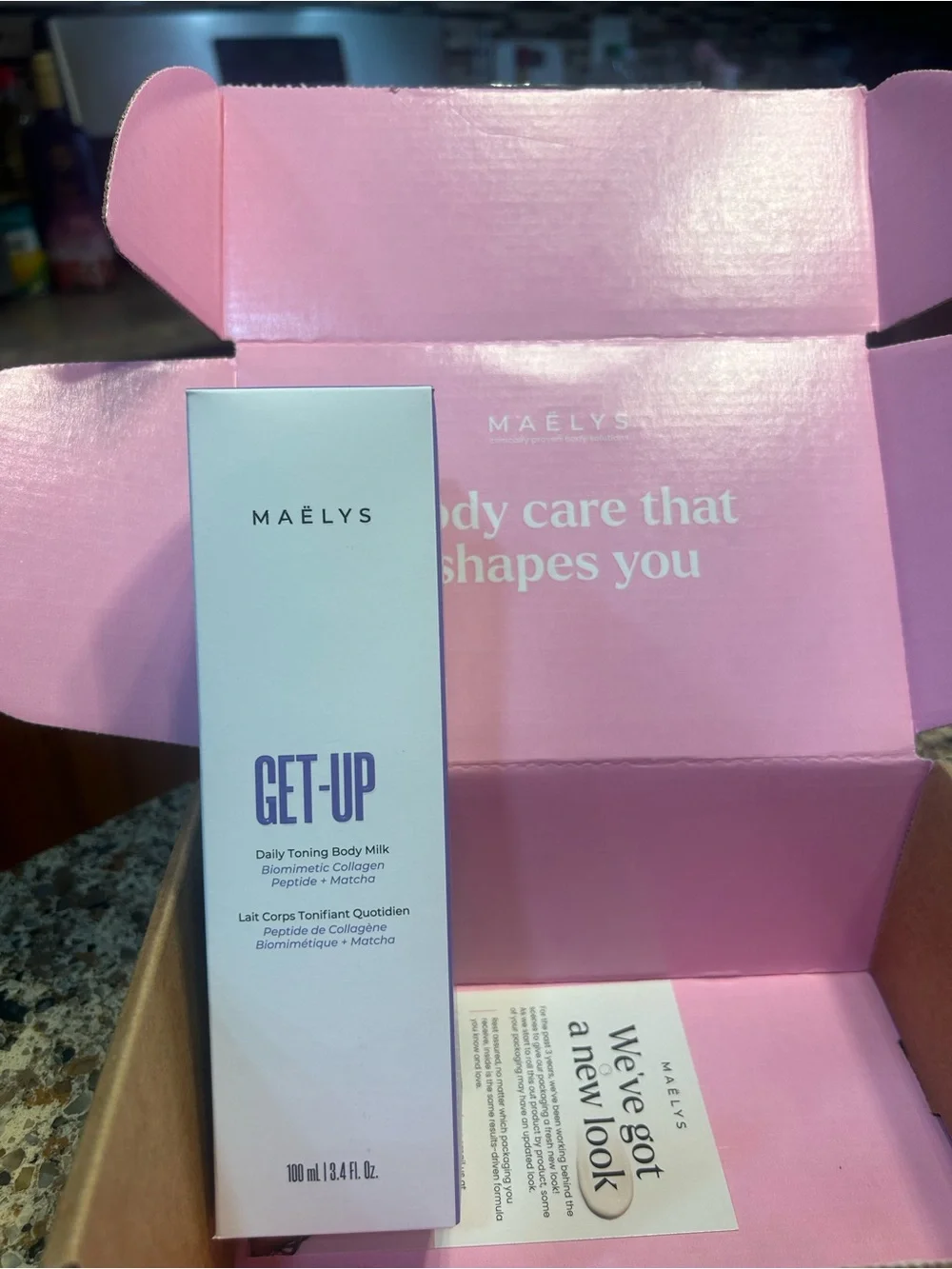 GET-UP Daily Toning Body Milk — Pink