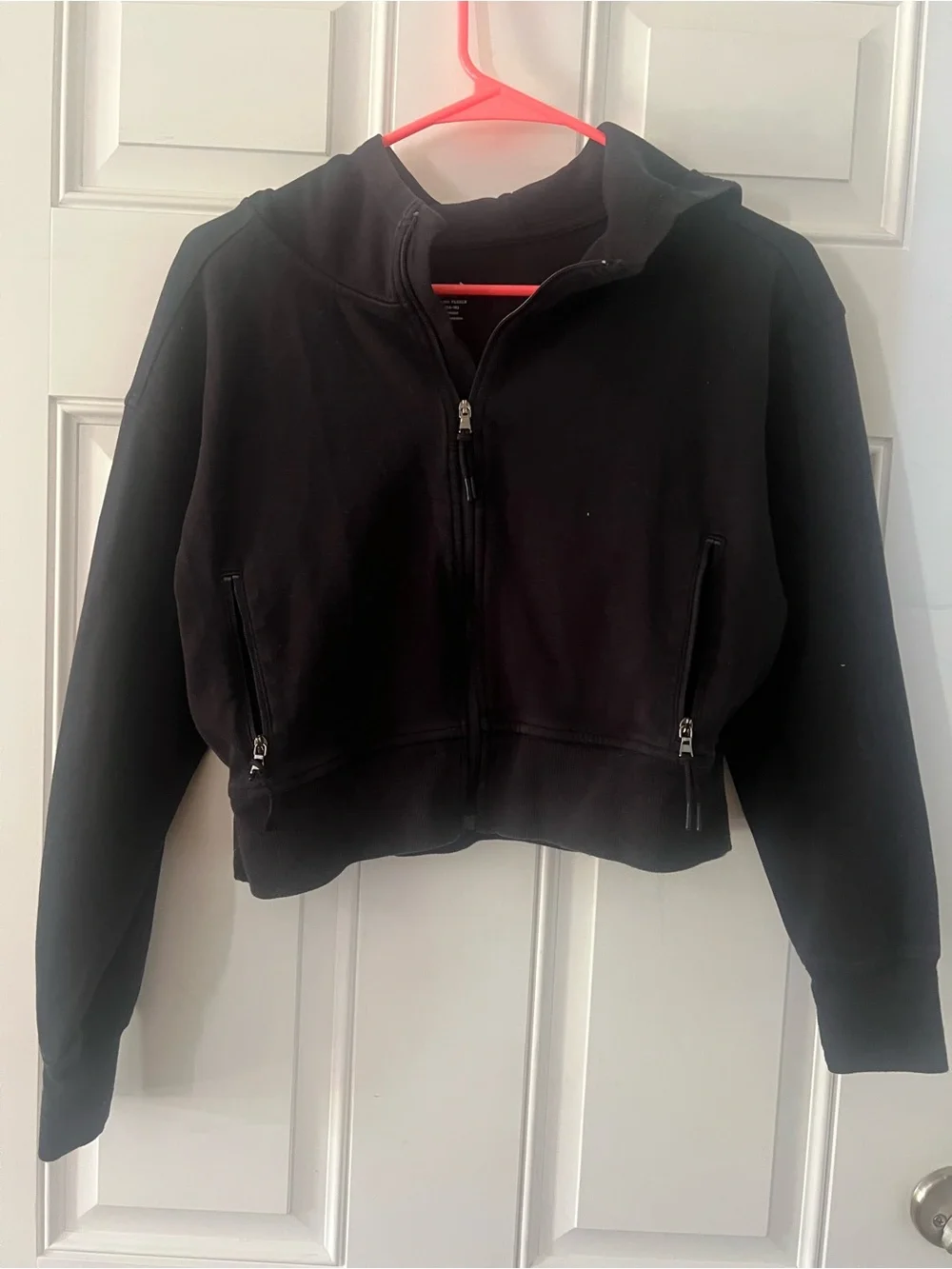 Old Navy Active Dynamic Fleece Xl (14-16 ) Black Jacket Cropped Girls