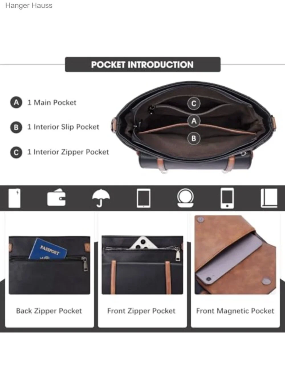 N/A sleek crossbody
