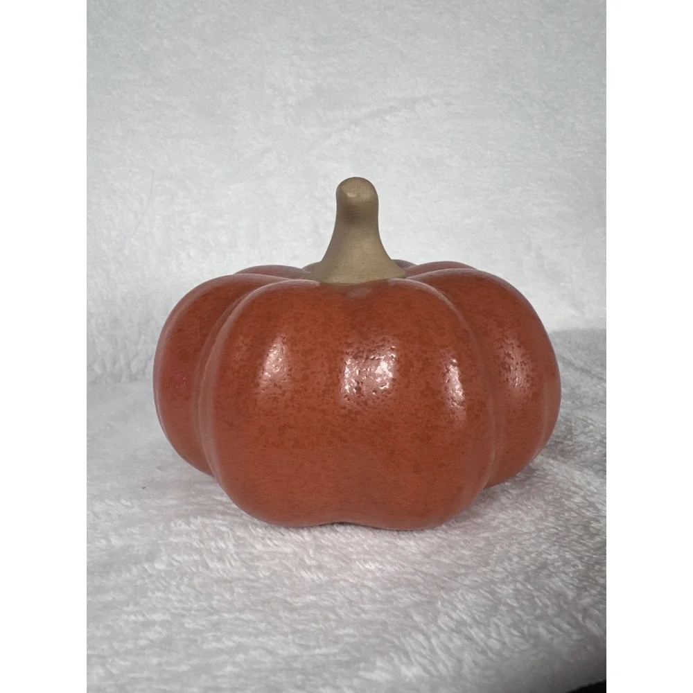 Threshold Pumpkin Figural Home Decor OS Terracotta Excellent Glazed Ceramic