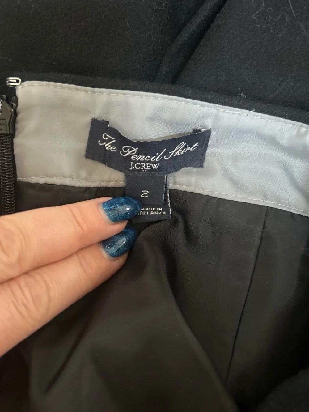 J. Crew black wool