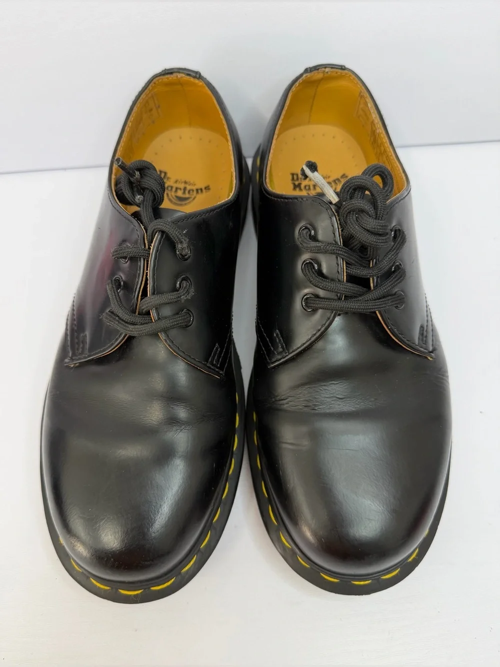 Dr. Martens 1461 Black Leather Shoes US Women 6 Men 5 UK 4 EU 37 3-Eye Oxford