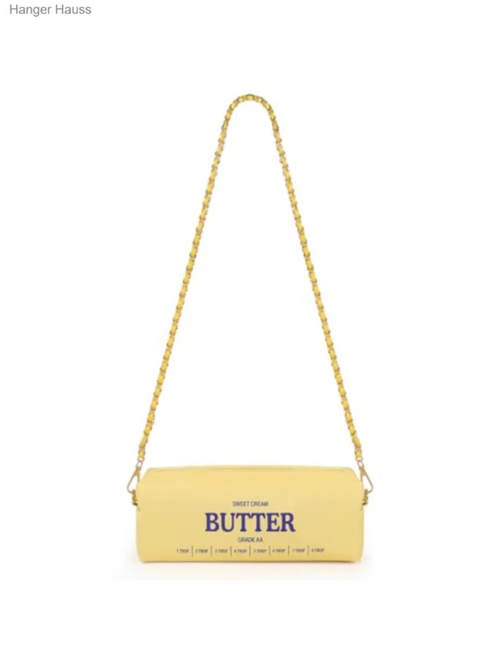 Funny Butter Crossbody Bag for Women Girls PU Leather Shoulder Purse