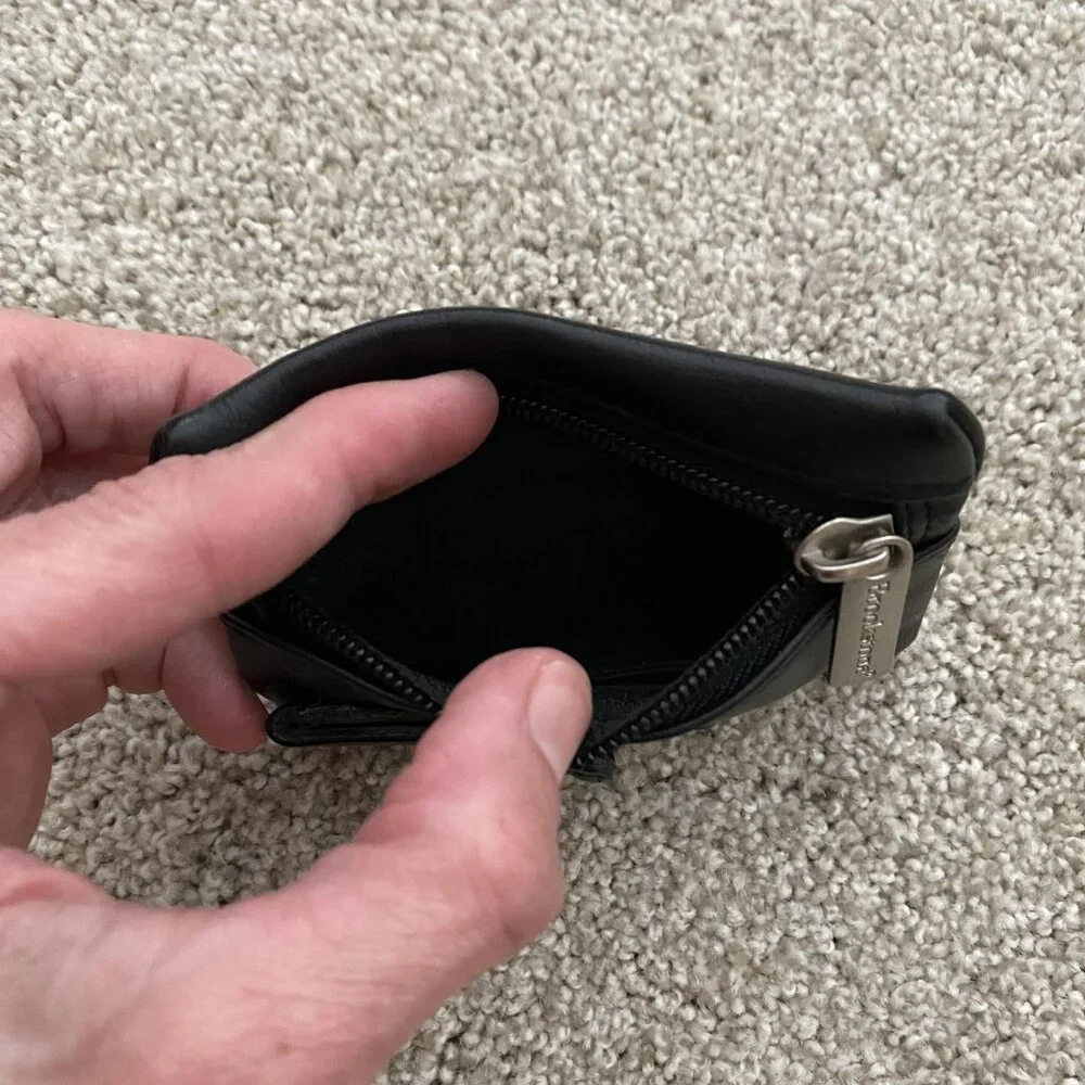 Brookstone black leather