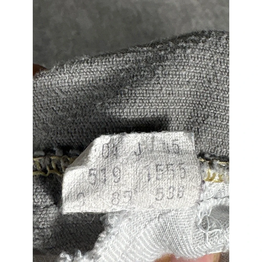 Vintage Levis 519 Corduroy Pants Mens 30x28 Grey Slim Straight Leg SF 207