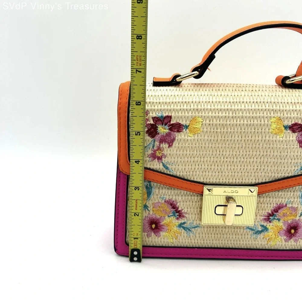 Aldo straw satchel