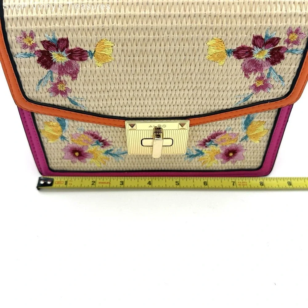 Aldo straw satchel