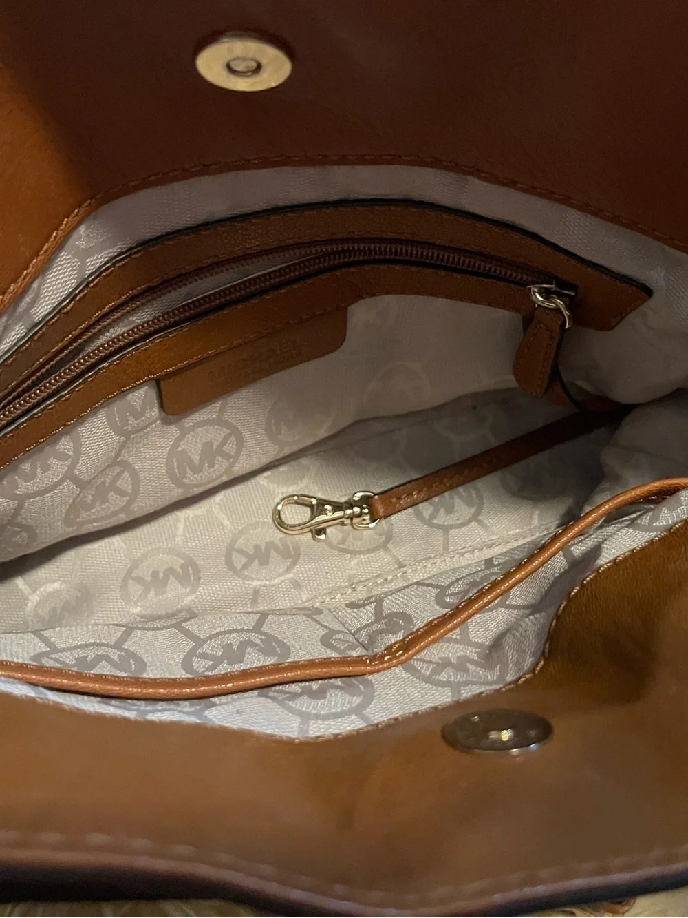 Michael Kors subtle mk satchel