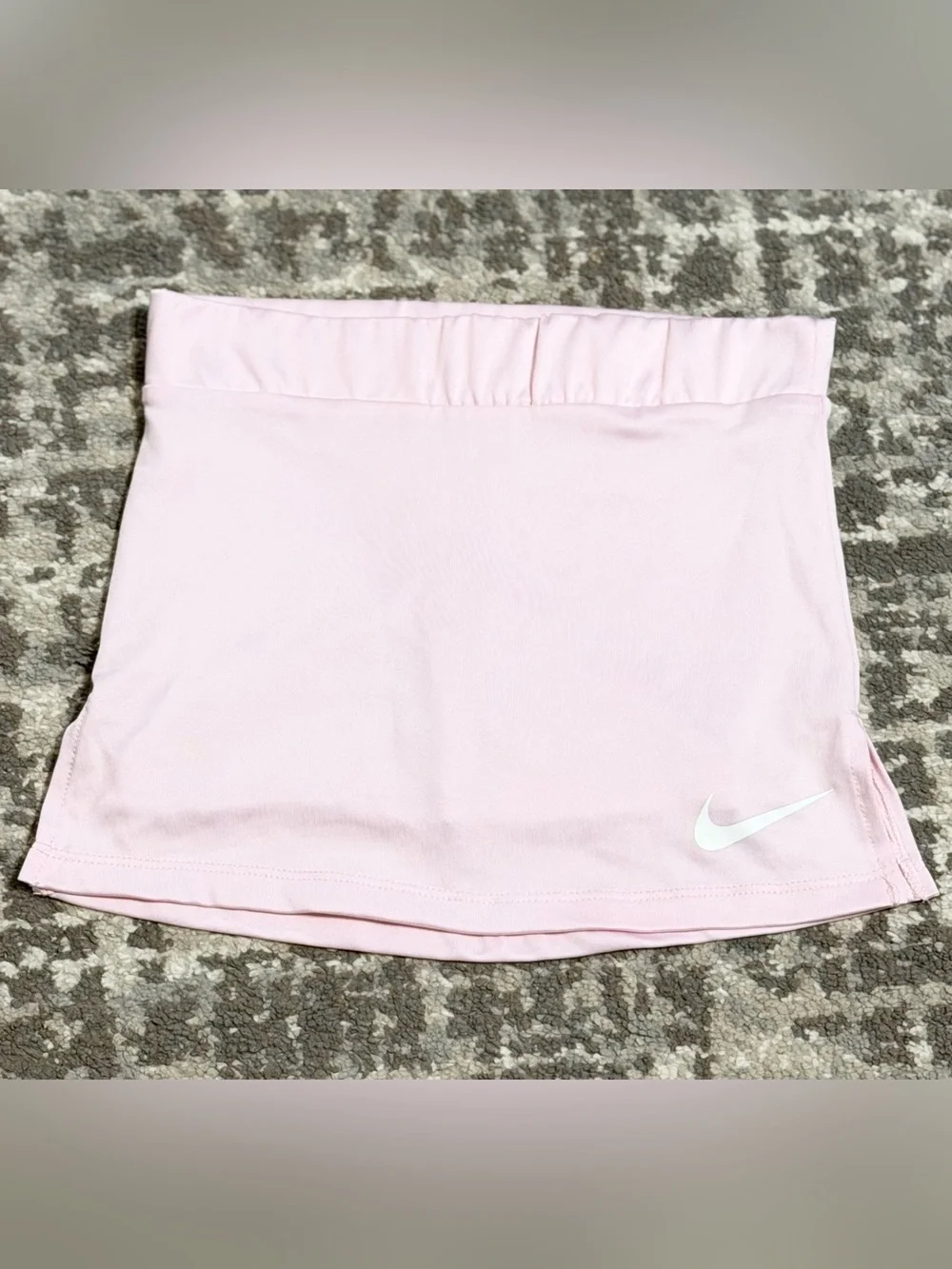 Nike - Little Girls Light Pink Athletic Skort with White Swoosh, Size - 4 (XS)