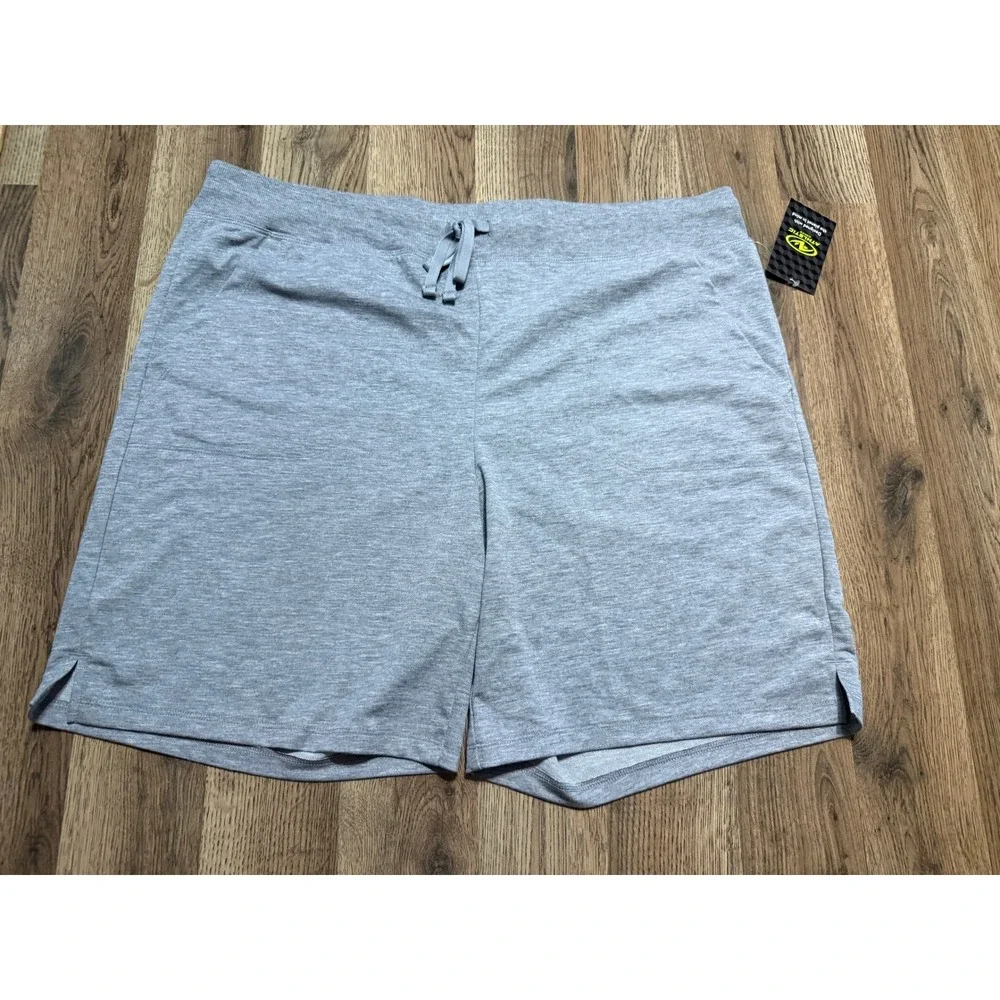 Athletic Works Shorts Womens Size XXL Gray Drawstring Activewear NEW