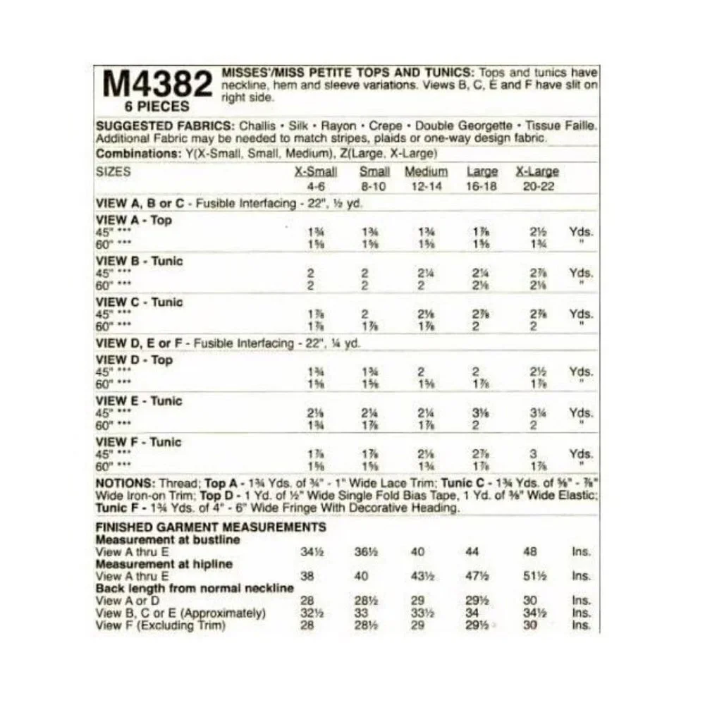 McCalls mccall sewing