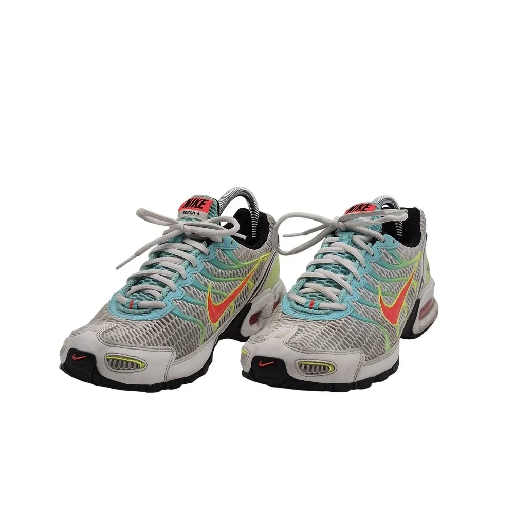 Nike Air Max Torch 4 Shoes Womens Size 10 White Teal Running Sneakers CW5607-100