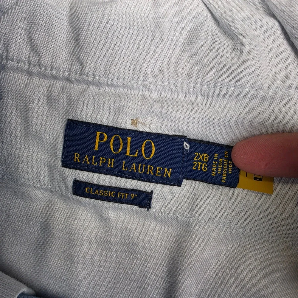 Polo Ralph Lauren Shorts Mens 2XB Blue Chambray Classic Fit 9