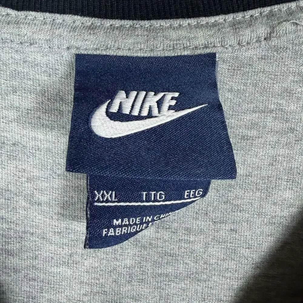 Nike Club Three-Quarter Raglan T-Shirt Gray Black Volt XXL