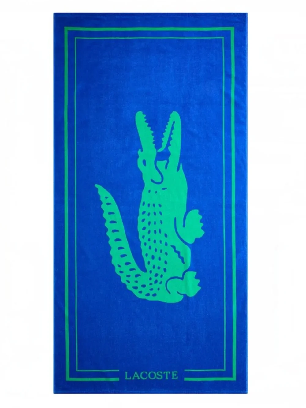 Lacoste Crocodile Print Beach Towel 36