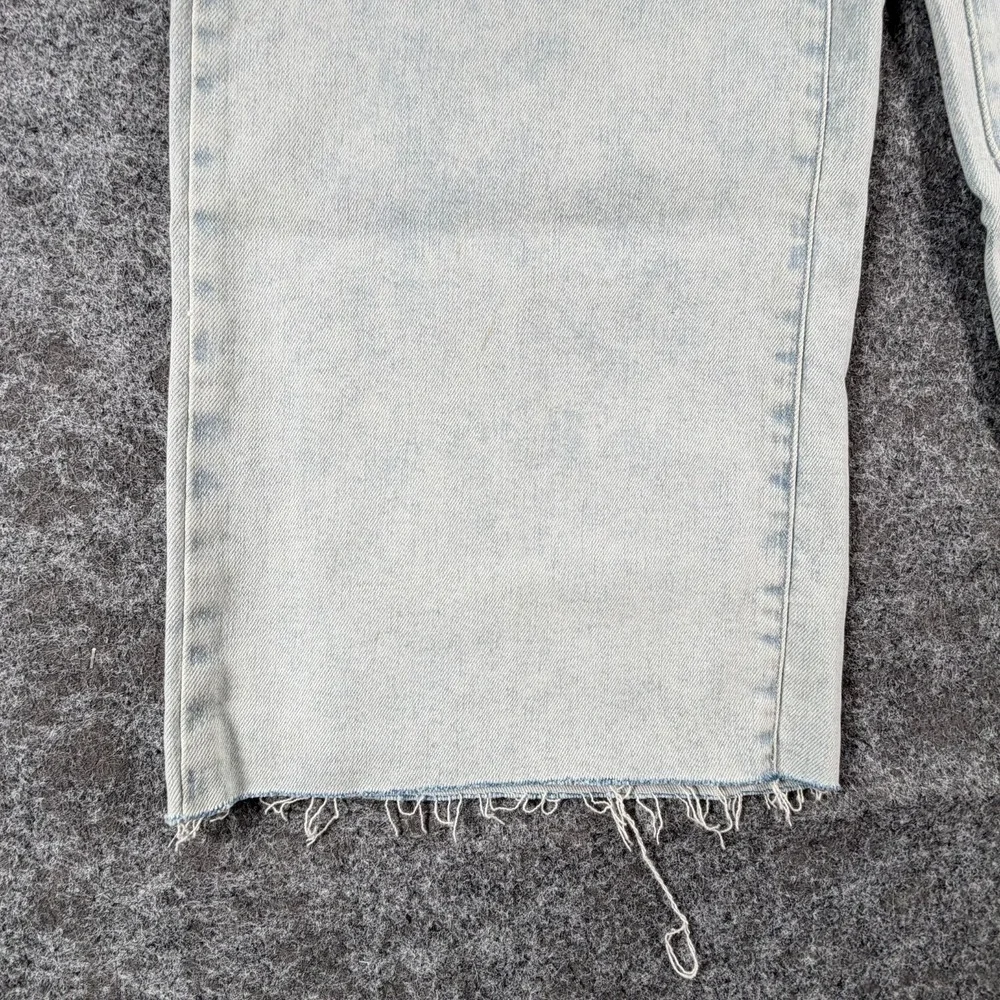 NWT Good‎ American Good Waist Palazzo Crop Jeans Womens 15 Indigo Patch Pockets