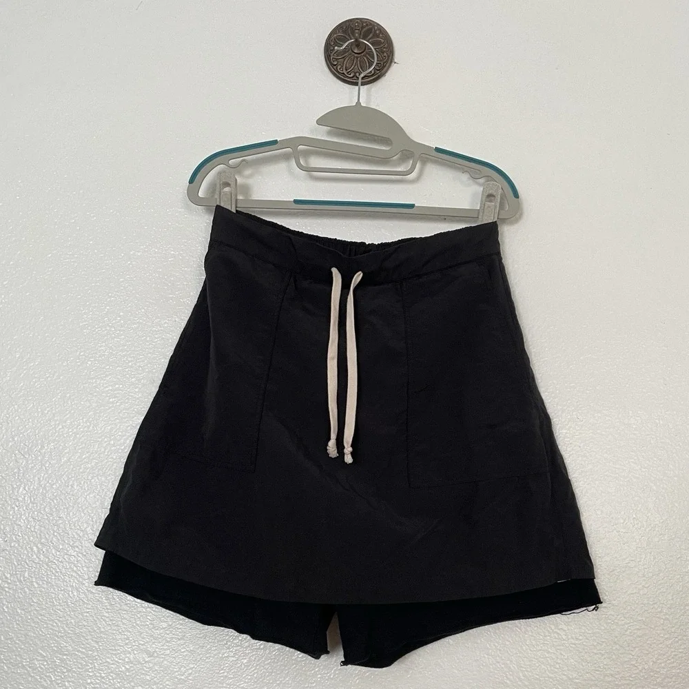 CLHU‎ Clothes For Humans Black Skort Draw String