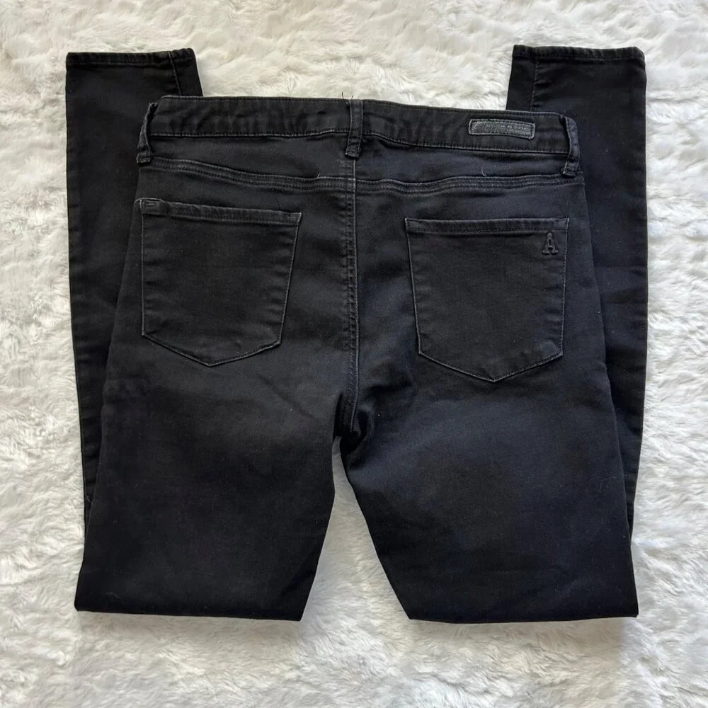 Articles Of Society Black Skinny Jeans Mid-Rise Size‎ 28 Cotton Blend Stretch