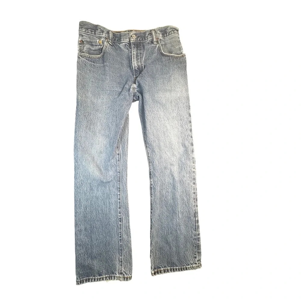 Levi's 517 Blue‎ Jeans Mens 34x30 Light Wash Straight Leg Classic Denim Vintage