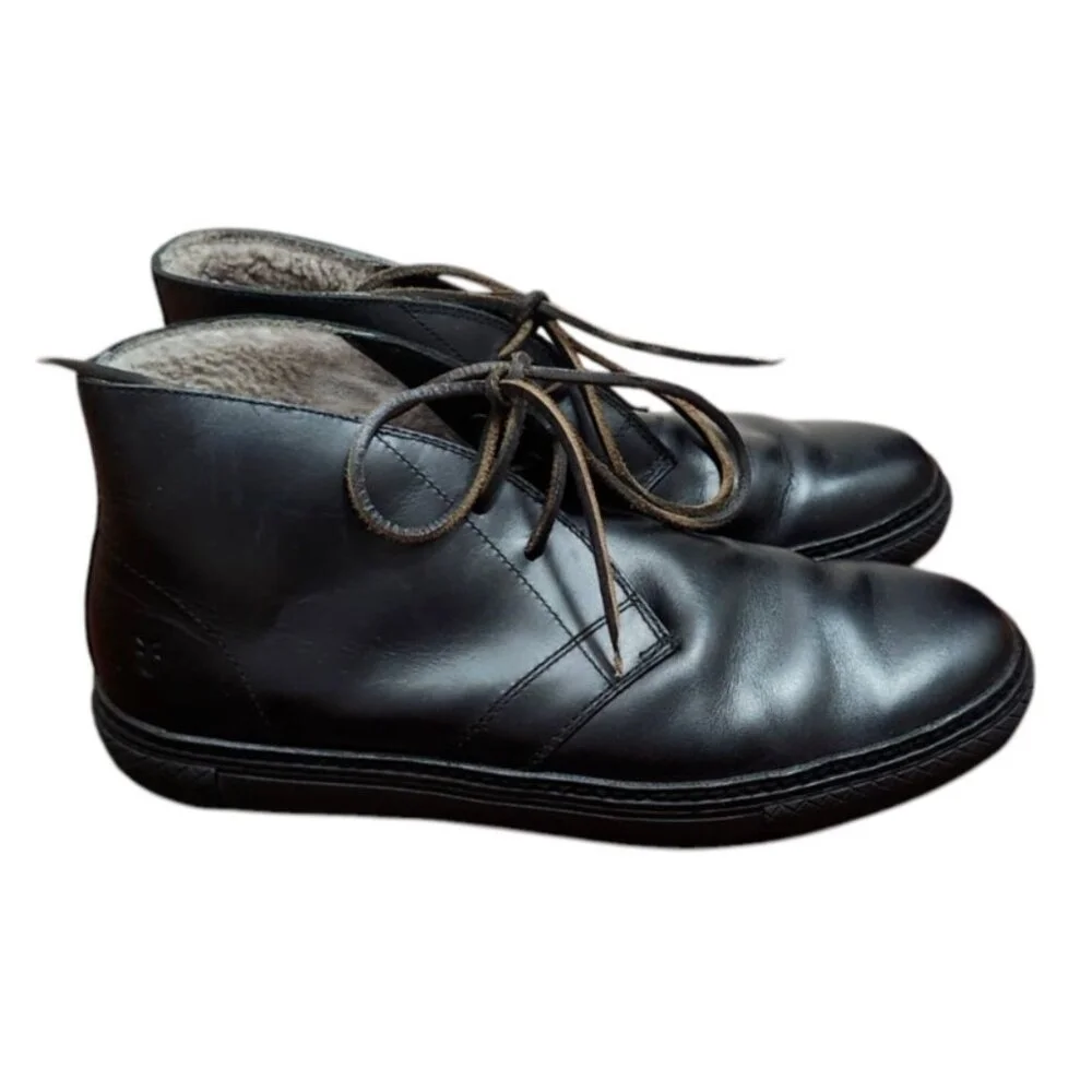Frye shearling leather