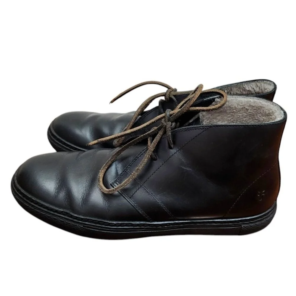 Frye shearling leather