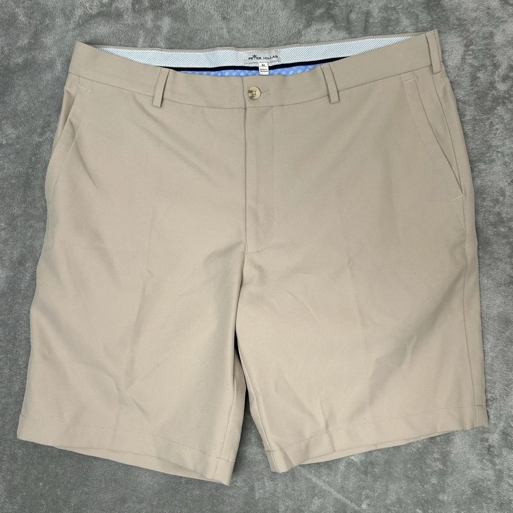 Peter Millar George Mason University Shorts Color Khaki Beige Men's‎ Size 36