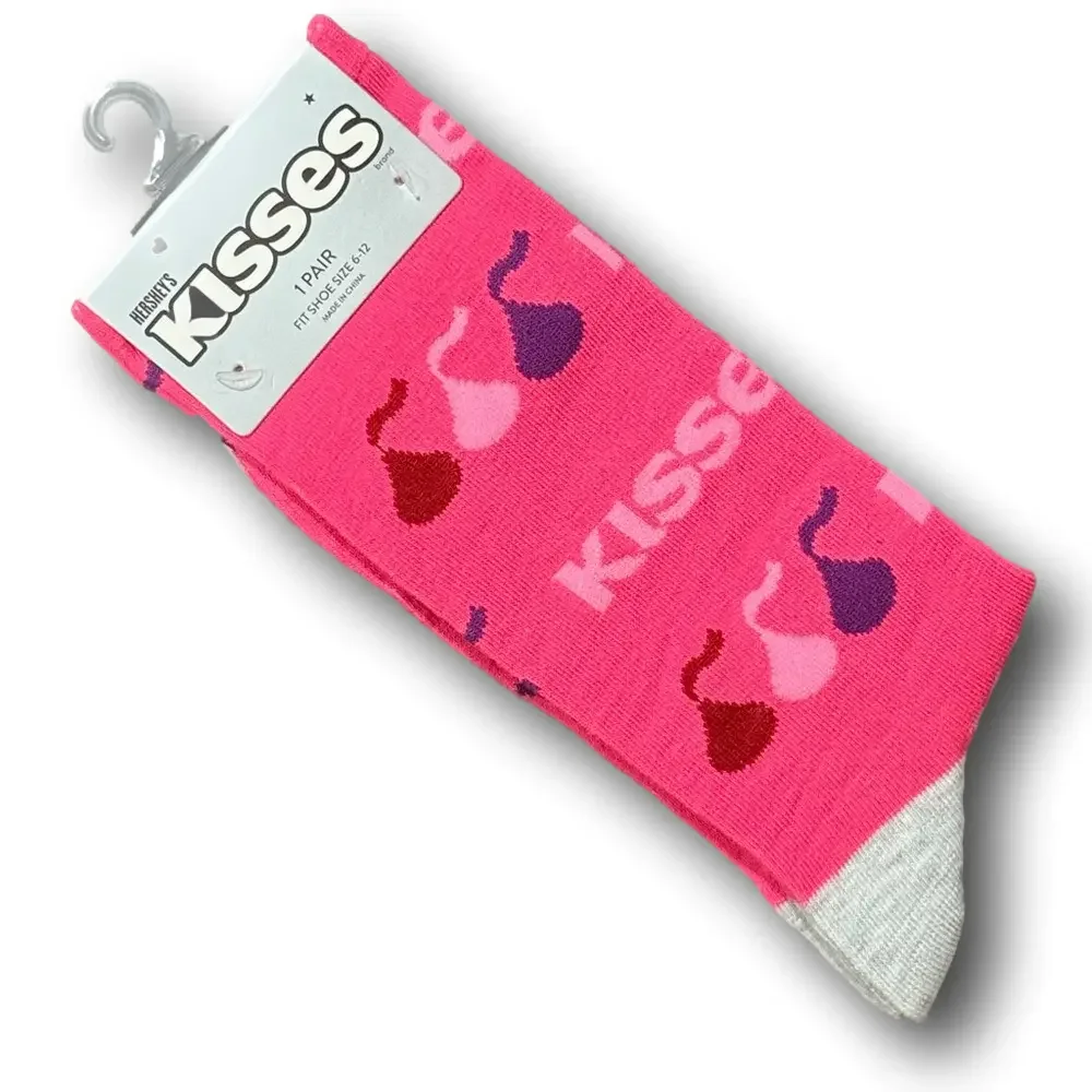 3/$20 Hershey Kisses Chocolate Funny Novelty Crew Socks - NWT