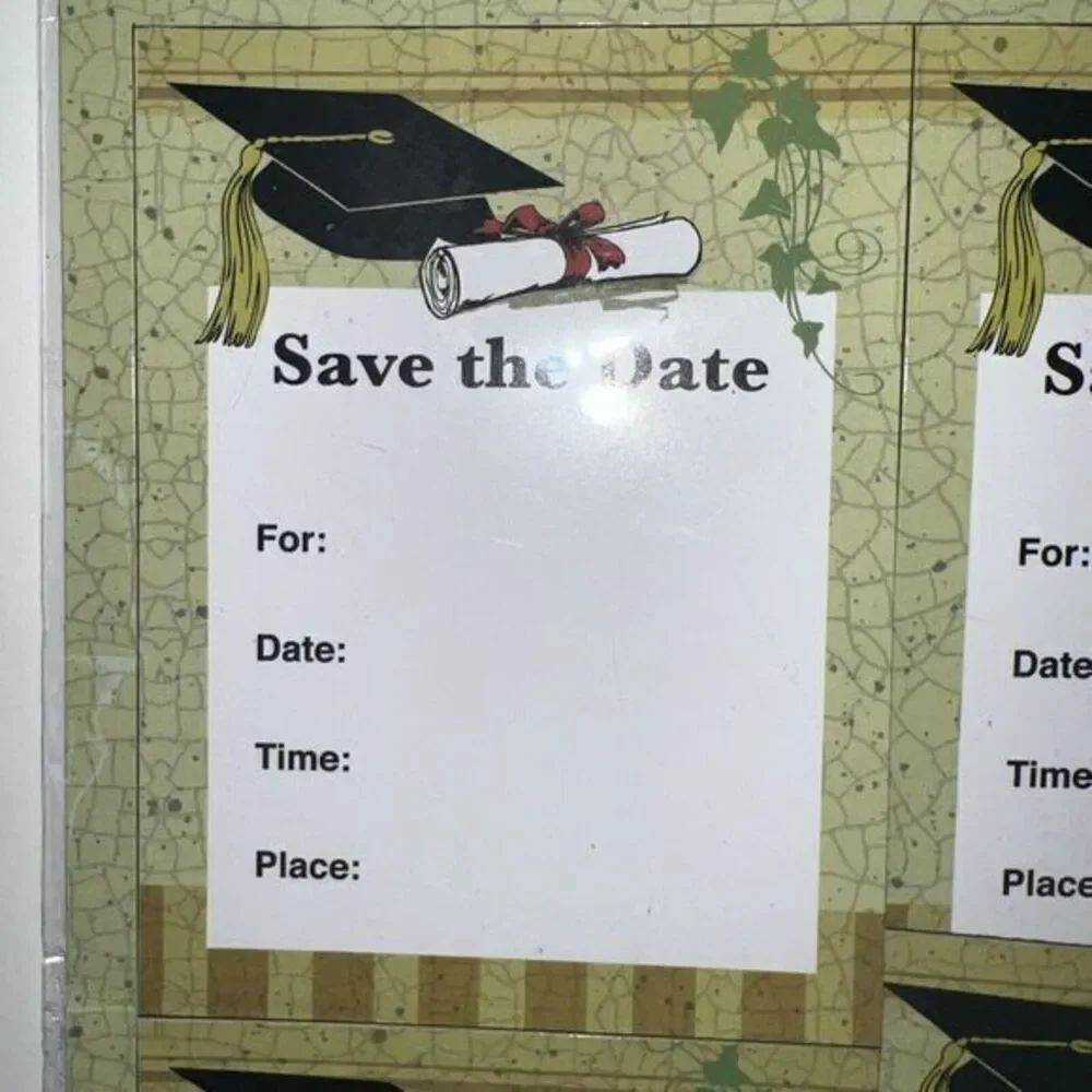 Graduation Save the Date Magnet Write In 18 Magnets‎ New