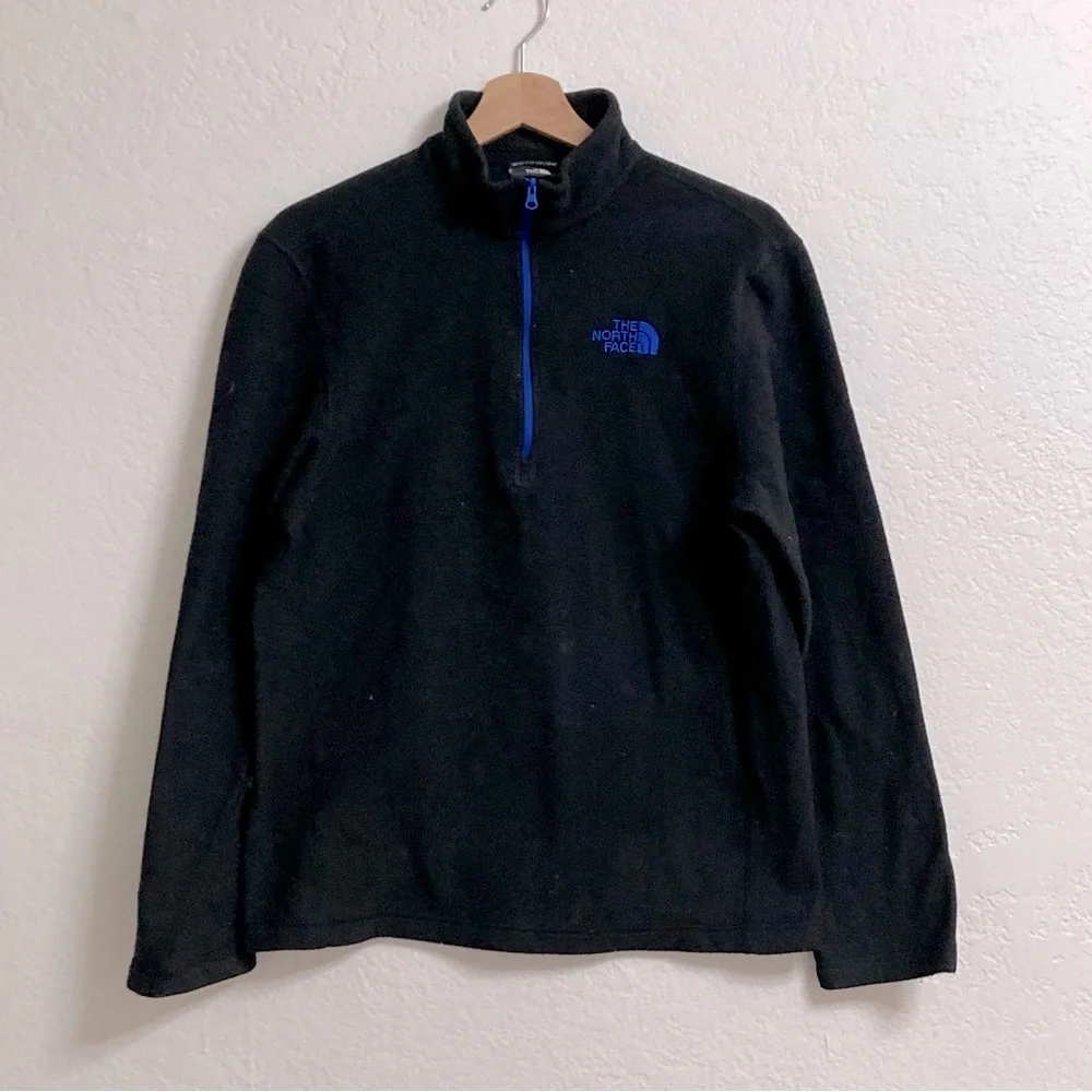North Face Black Fleece‎ with Blue Embroidery Logo, Size S