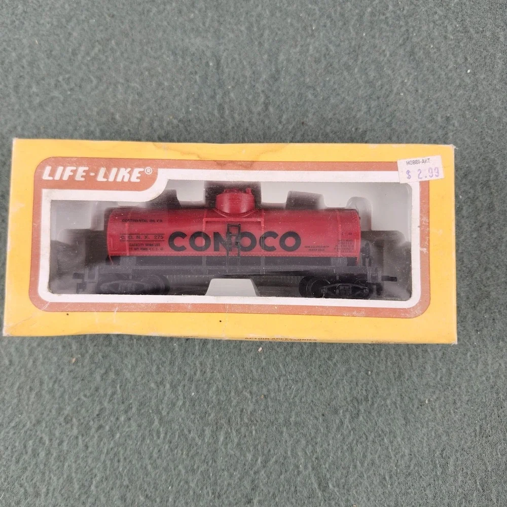 NEW Life Like HO Scale Conoco Single Dome Tanker Tank Car CONX 275‎ Train