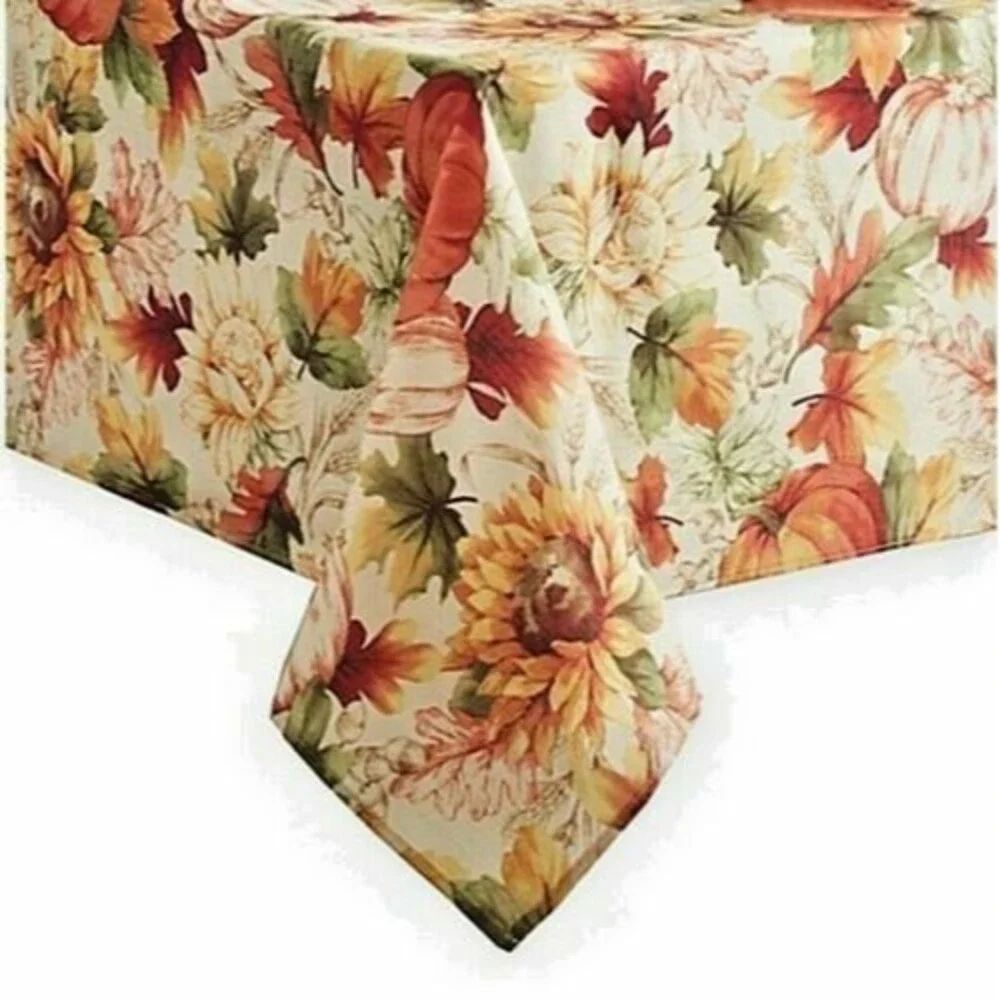 Thanksgiving Fabric Tablecloth 60x102