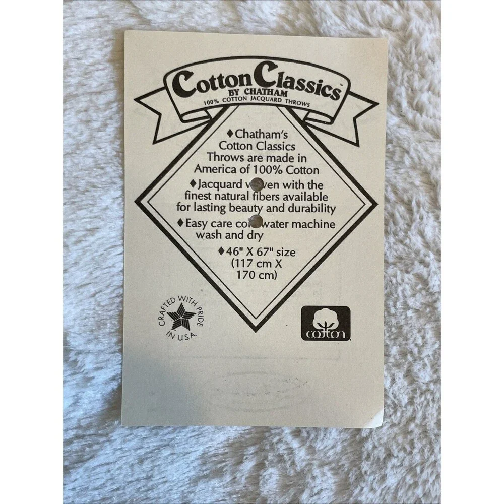 NEW Chatham Throw Angel Playing Violin Woven Cotton Blanket Tapestry 67