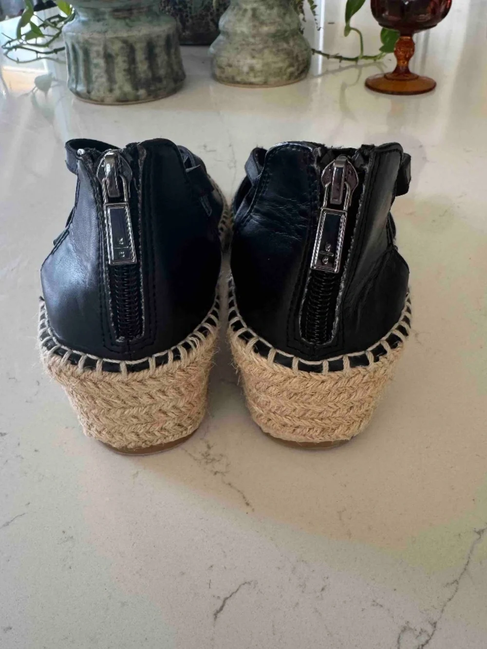 Kenneth Cole Reaction worn heel espadrille