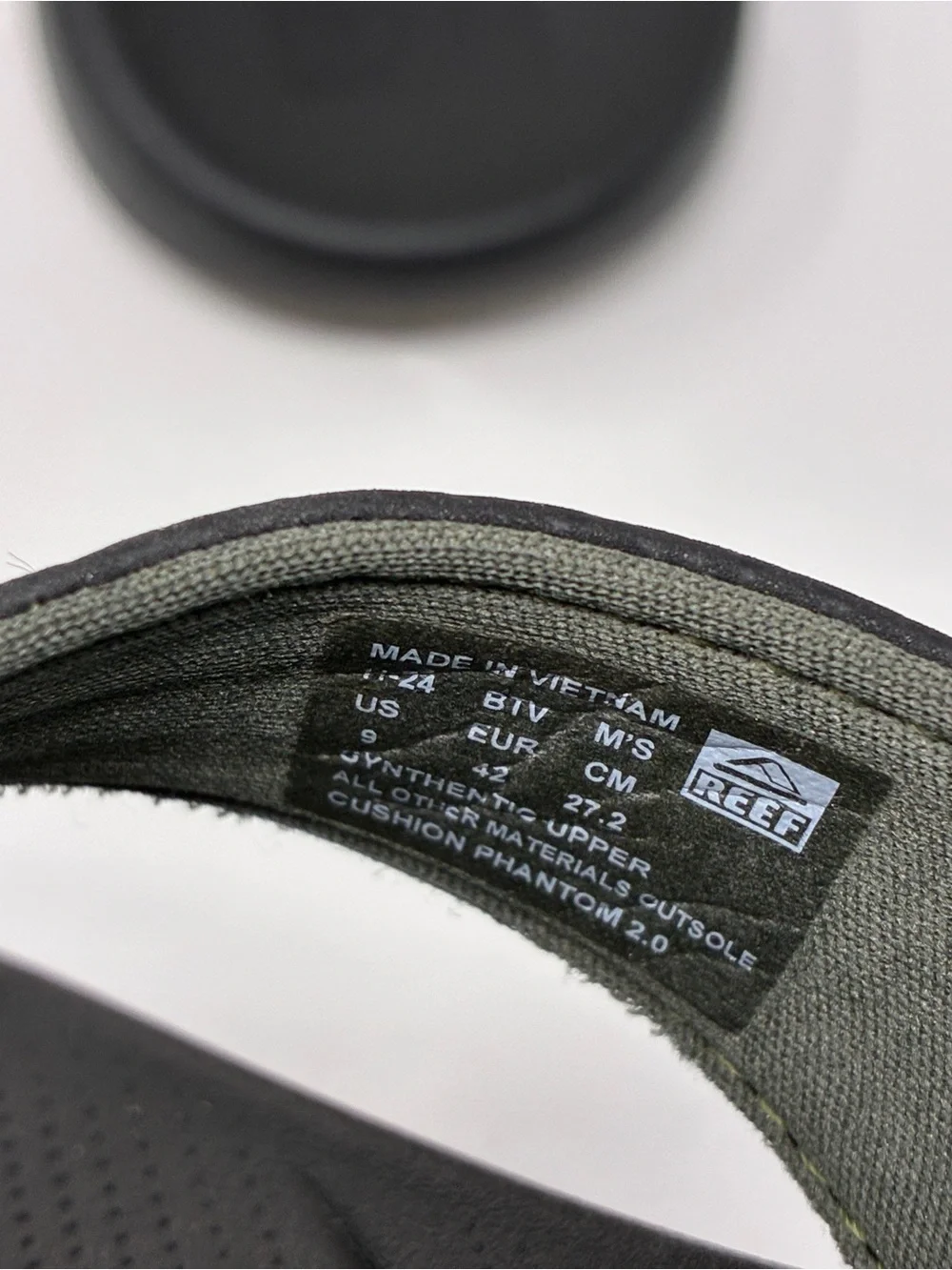 Reef footbed rubber