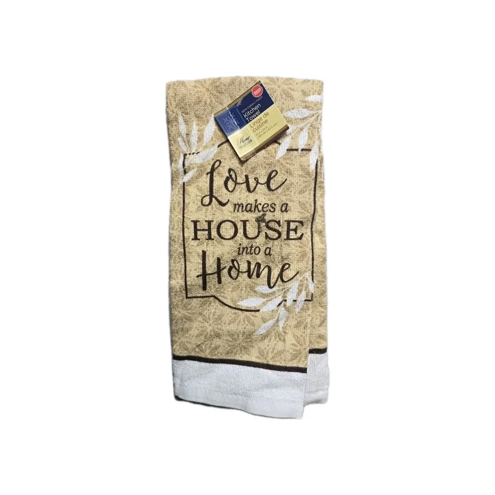 New Kitchen Towel Love Makes‎ a House a Home