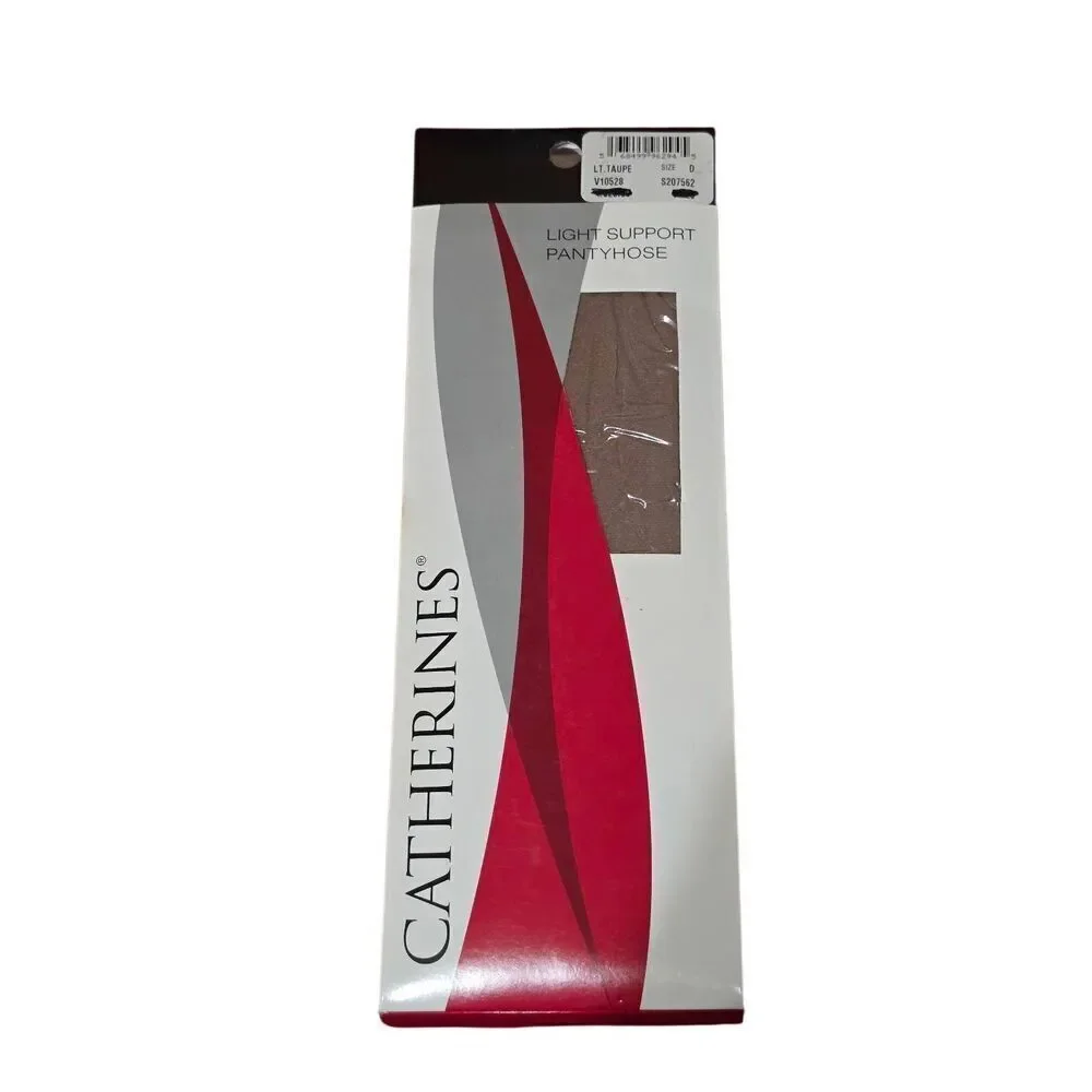 Vintage Catherine's Light Support Pantyhose Size D in Light Taupe