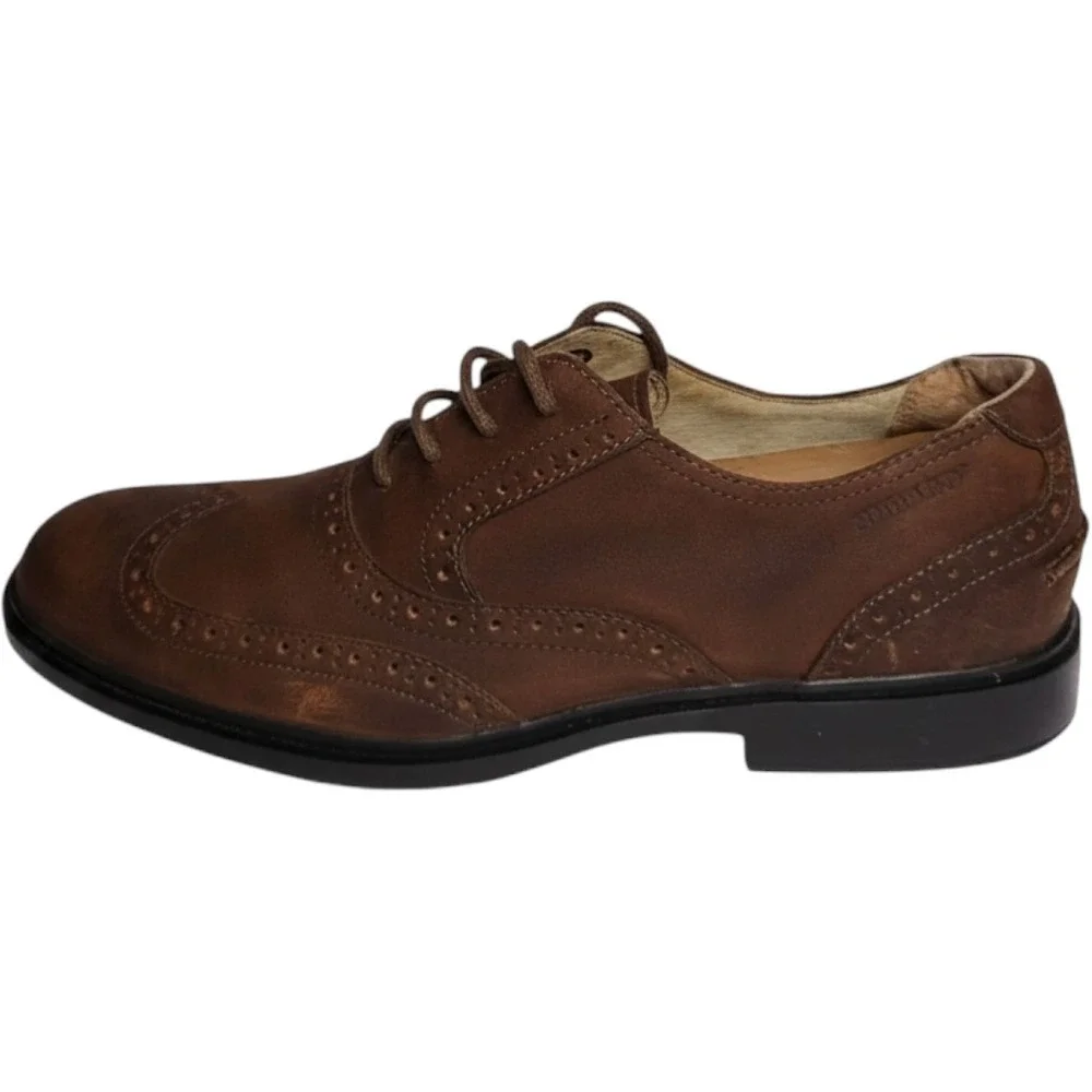Sebago Drysides‎ Oxford Shoes Men Size 9 M Brown Leather Vibram Wingtip Brogues