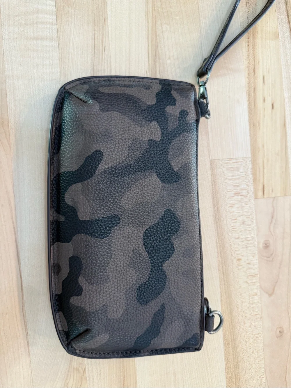Super cute Brown Camo Leather Crossbody Belt Bag