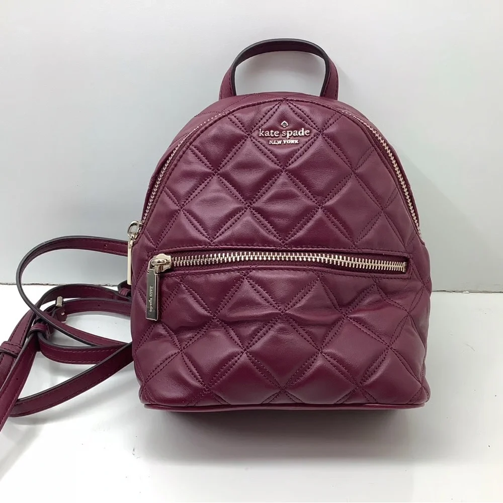 Kate Spade Quilted Wine Backpack