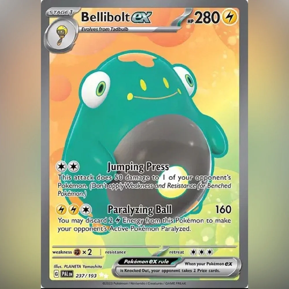 ⚡ Bellibolt ex Full Art 237/193 – Paldea Evolved Pokémon Card NM ⚡