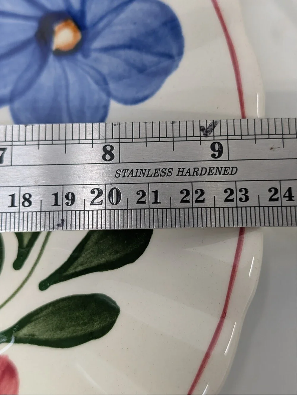 Blue Ridge Laurel Wreath Dinner Plates Set of 4 9.5