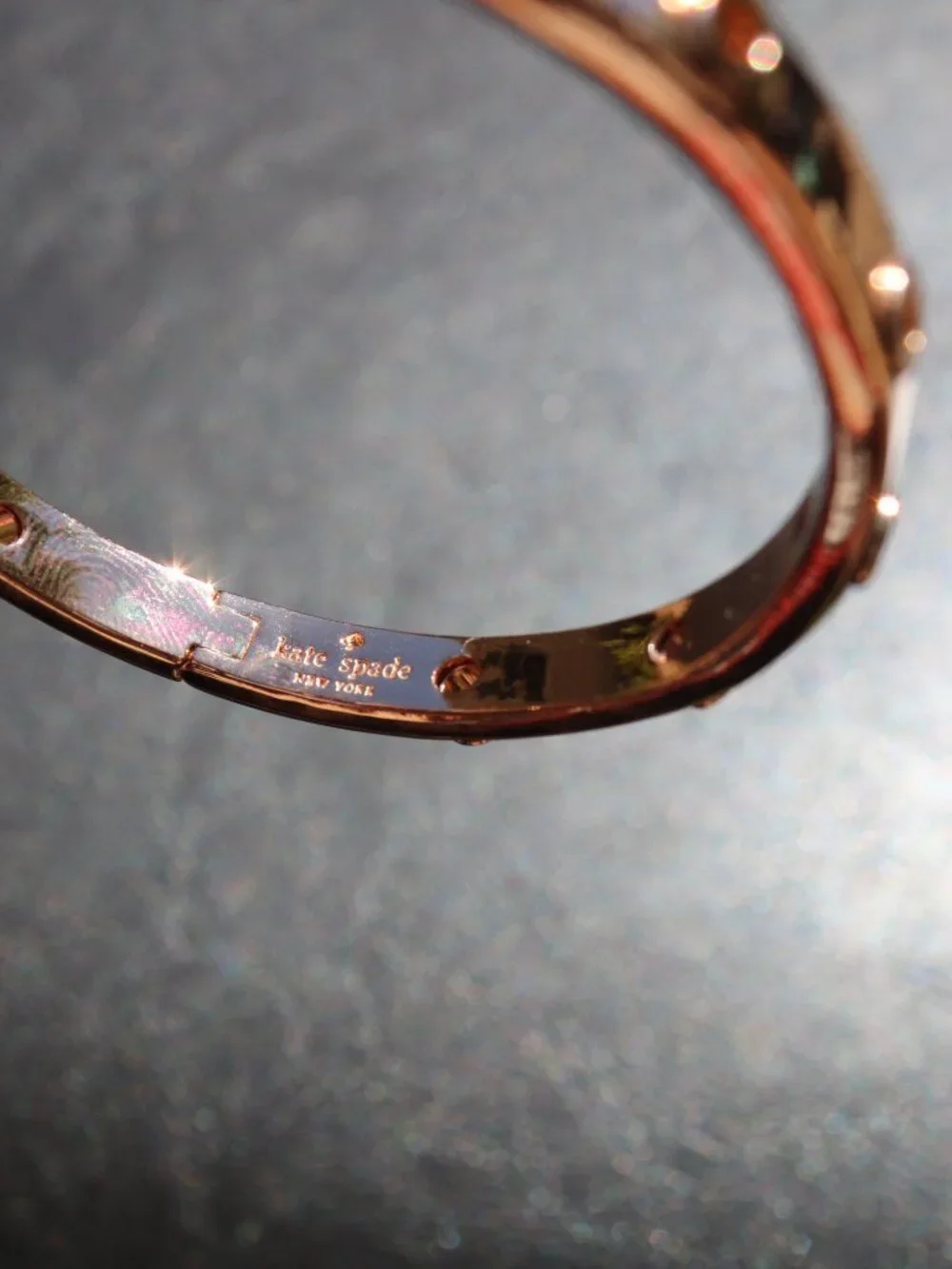 Kate Spade New York Set In Stone Hinged Bangle Bracelet