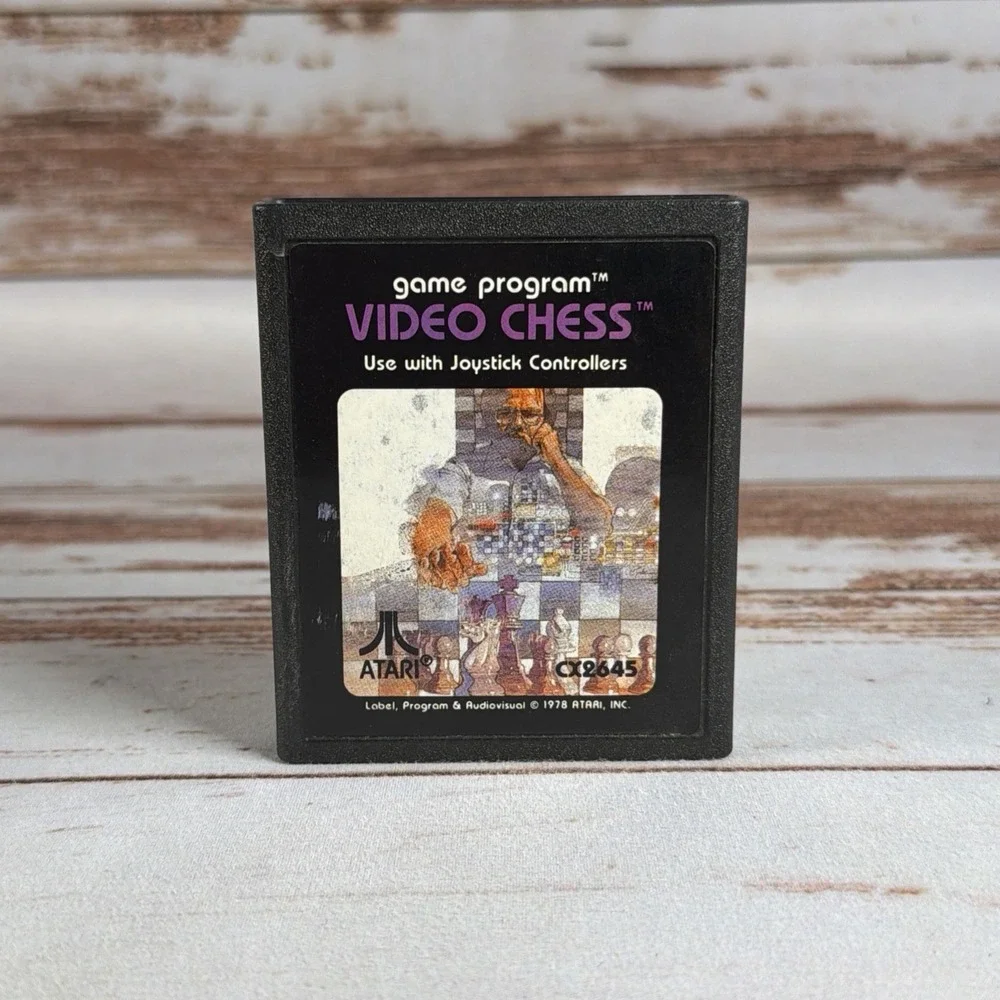 Atari 2600 Video Chess Cartridge Vintage Original 1979 CX-2645