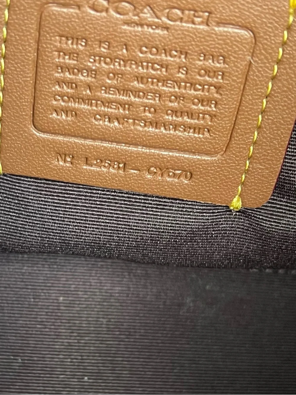 Coach black quilted