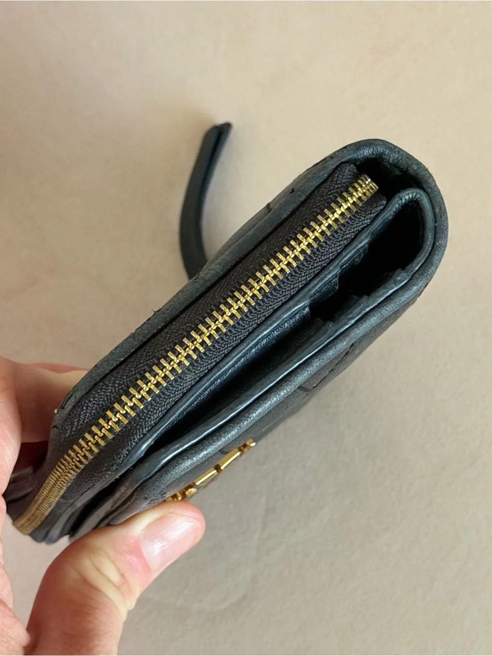 Tory Burch leather has
